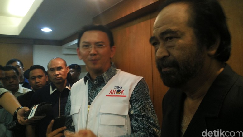 Surya Paloh Serahkan pada Ahok Mau Independen atau Kembali ke Parpol