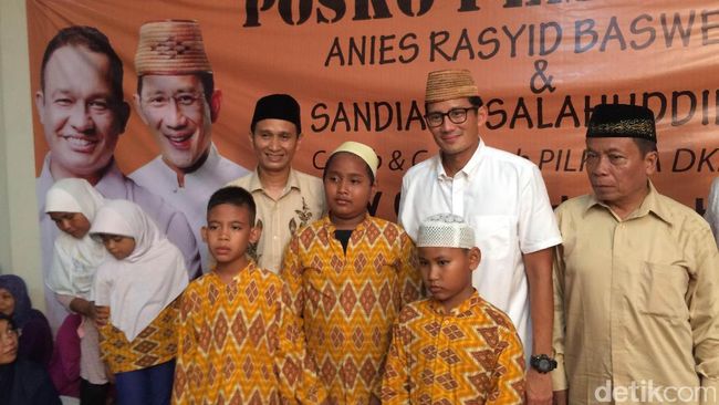 Resmikan Posko Pemenangan di Duren Sawit, Sandiaga: Jaktim Lumbung Suara - Detikcom