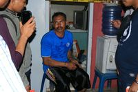 Pelaku pembunuhan Rafika, yakni Saleh (Muhammad Nur Abdurrahman/detikcom)