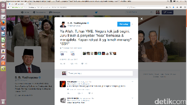 SBY: Ya Allah Negara Kok Jadi Begini, Penyebar Hoax Berkuasa
