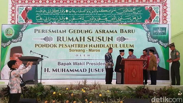 Wapres JK resmikan rusunawa pondok pesantren di Sulsel