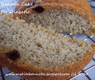 Banana Cake for Diabetic Banana Cake for Diabetic