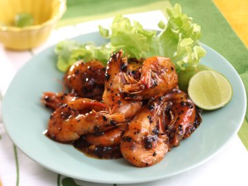 Resep: Udang Bumbu Lada Hitam Resep: Udang Bumbu Lada Hitam