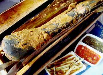 Ikan Patin Bakar Bambu Karimata Ikan Patin Bakar Bambu Karimata