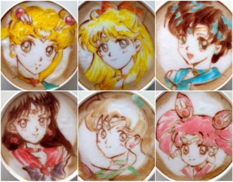 Cantiknya Latte Art Bergambar Sailor Moon dan Sailor Mars! Cantiknya Latte Art Bergambar Sailor Moon dan Sailor Mars!